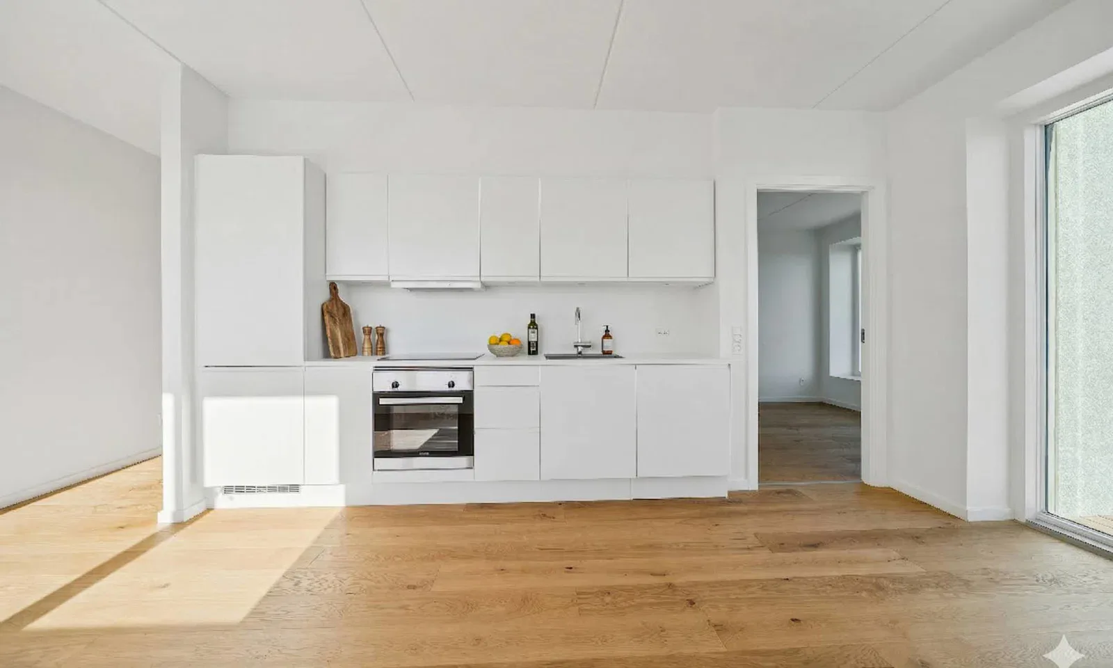 Attraktiv moderne 2 værelses lejlighed med altan